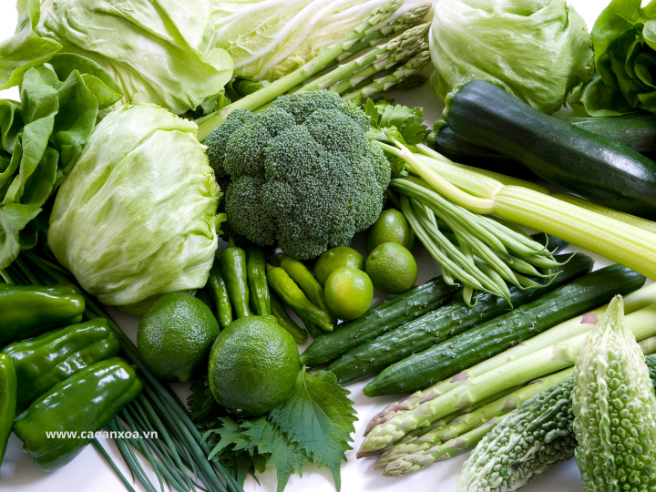 Rau lá xanh -  hỗ trợ sinh lý, chống béo phì